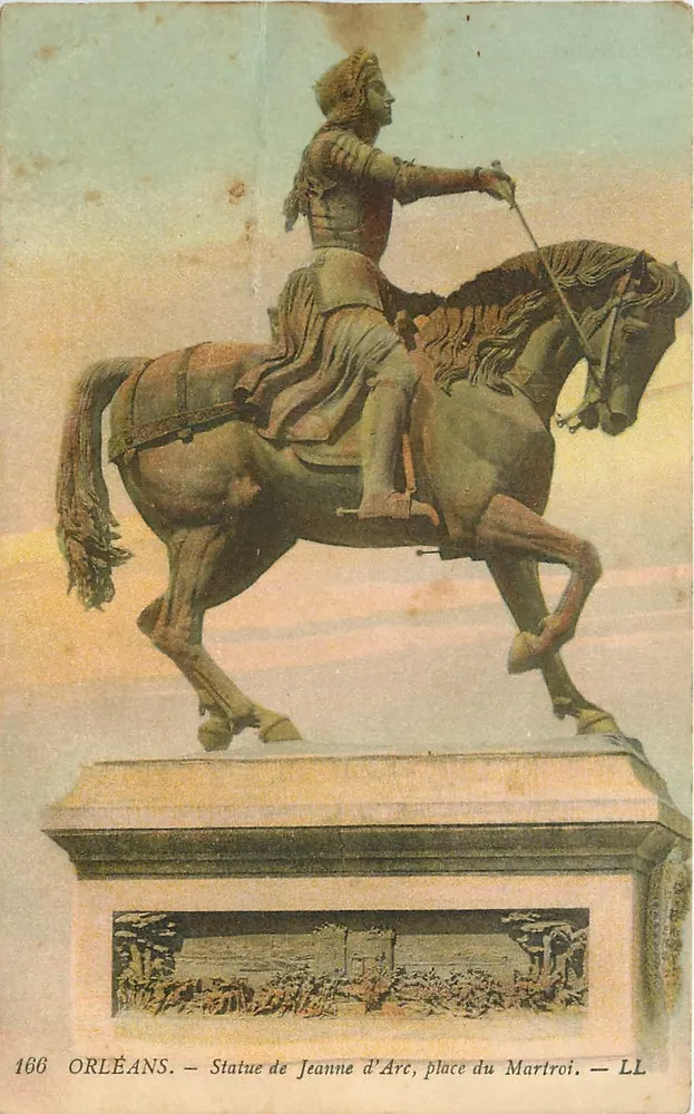 Orléans — Statue de Jeanne d'Arc, place du Martroi — LL, n° 166 - Recto