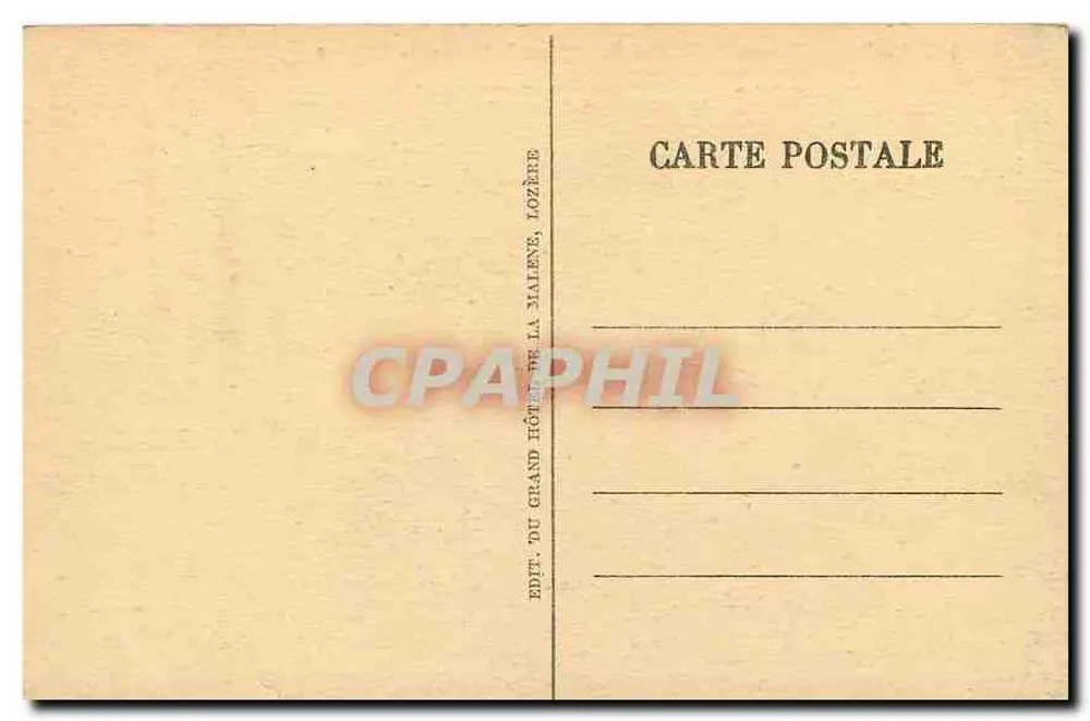 Le Pas de Soucy, la Roque Sourde und le Chaos de l'Enfer — Verlag: Grand Hôtel de la Matiène, Lozère, Nr. 125 - Rückseite