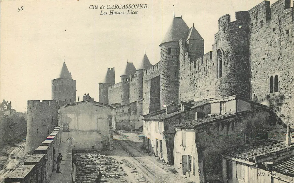 Cidade de CARCASSONNE. As Altas-Lices — ND Pest, n° 98 - Frente