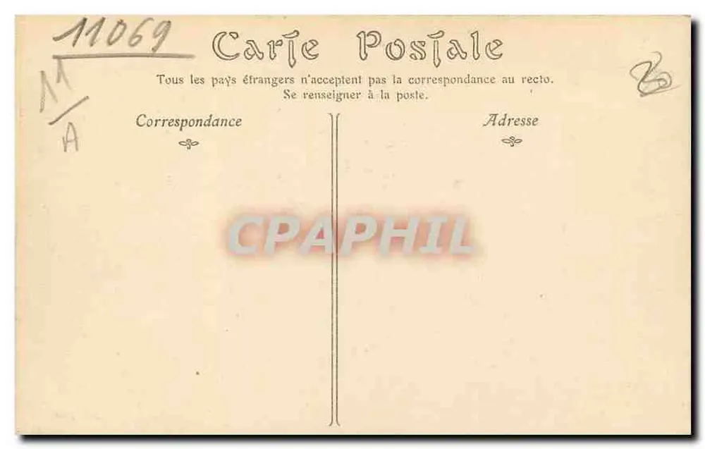Cidade de CARCASSONNE. As Altas-Lices — ND Pest, n° 98 - Verso