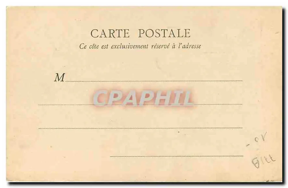 Fontainebleau — Pavillon de Sully — B. F., PARIS - Verso