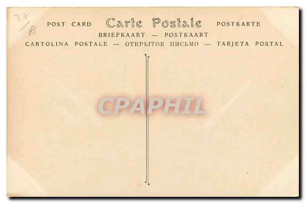 Palais de FONTAINEBLEAU — L'Étang des Corps — éditeur non identifié, n° de série 17 - Verso