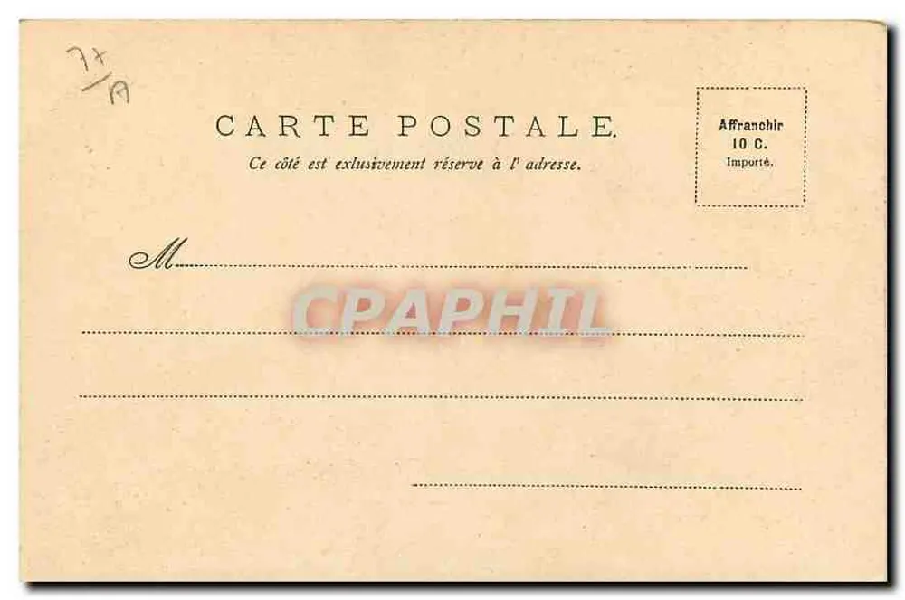 Fontainebleau - Le Château - Le Lit d'Anne d'Autriche - Verso