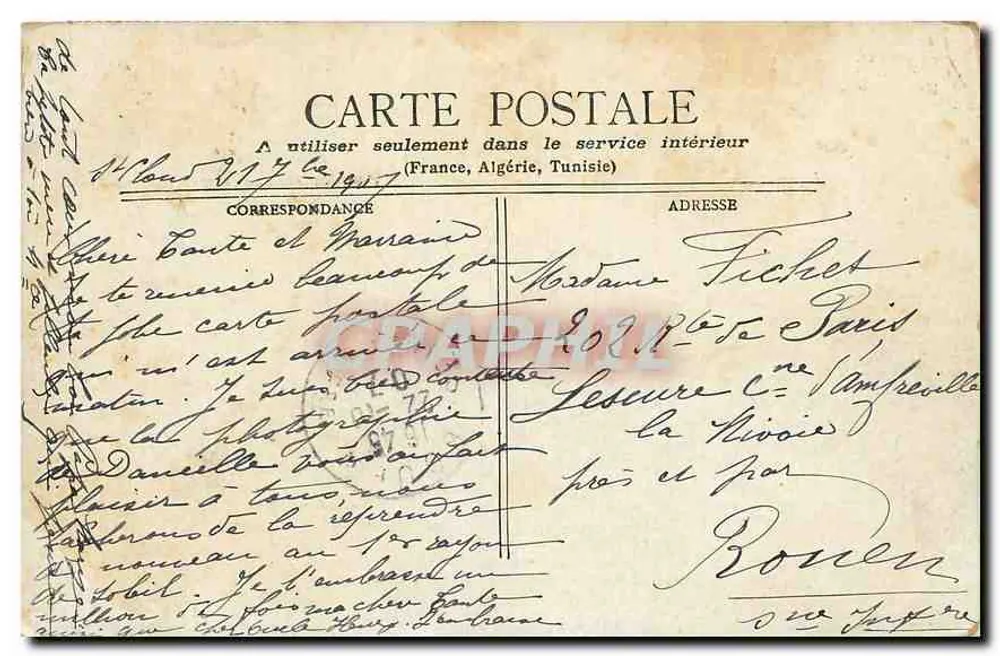 Paris - Le Pont des Arts & L'Institut — Éditeur IXIR BIER - Verso