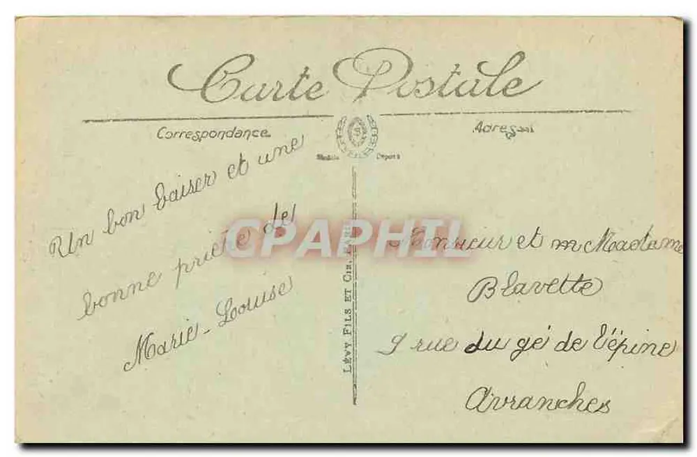Paris — A Sacré-Cœur — Lévy Fils et Cie, n°25 - Verso