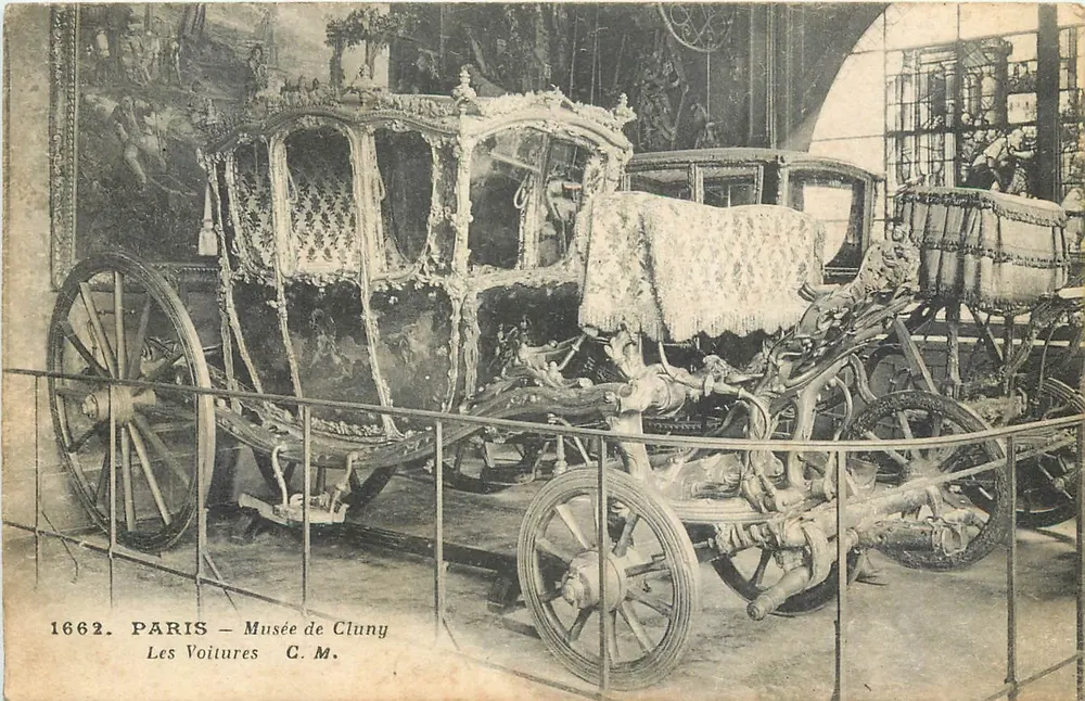Paris — Museu de Cluny — Os Carros — G.M. n°1662 - Frente