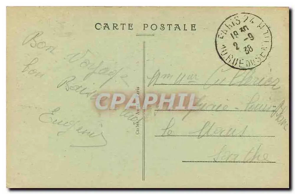 Paris - O Dôme dos Invalides — editor desconhecido, n° de série 1015 - Verso