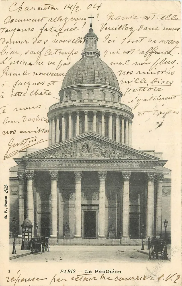 PARIS — O Panteão — S.F., Paris, n°1 - Frente