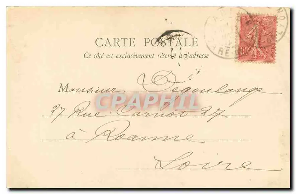 PARIS — O Panteão — S.F., Paris, n°1 - Verso