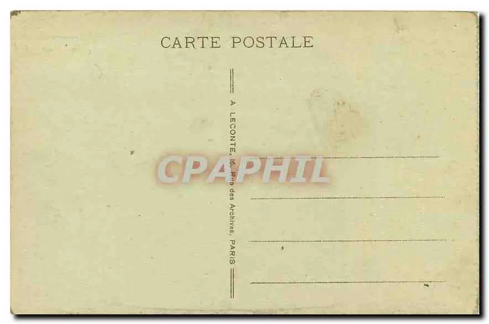 त्रियम्फ के आर्क — पेरिस — प्रकाशक A. L. (A. Lecomte ?) - पीछे