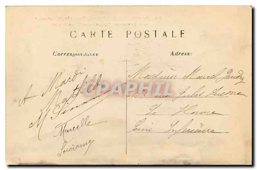 Paris (1er arrt) — L'Arc de Triomphe du Carrousel et le Monument 'Quand Même' (de Mercié) - Verso