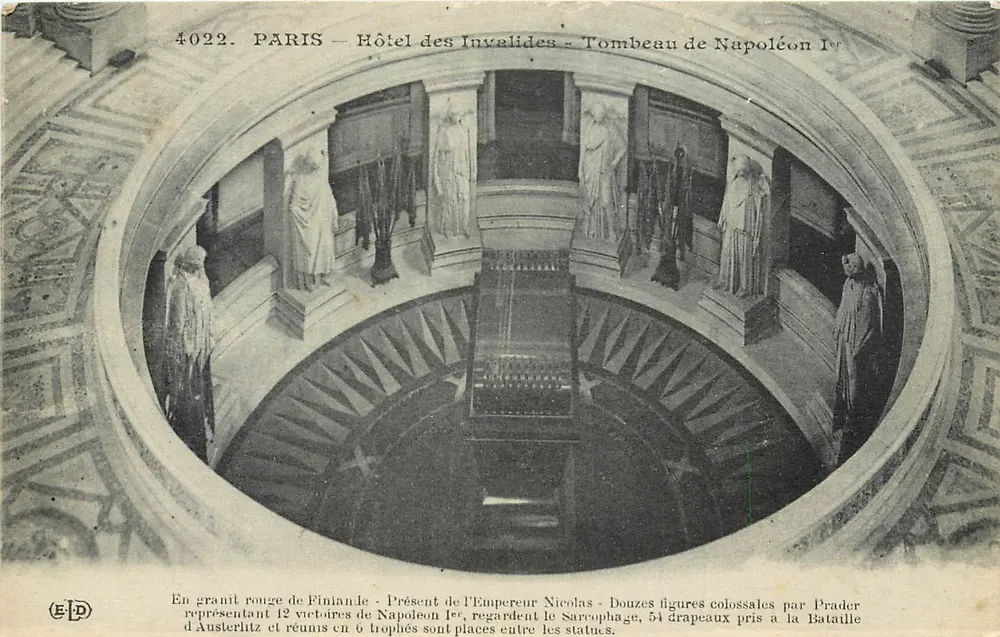 Paris - Hôtel des Invalides - Tombeau de Napoléon Ier — Éditeur ELD, n° 4022 - Recto