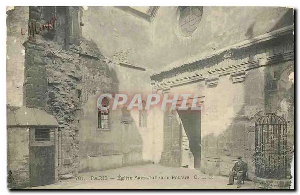 Paris — Kirche Saint-Julien-le-Pauvre — C. L. C. n°701 - Vorderseite