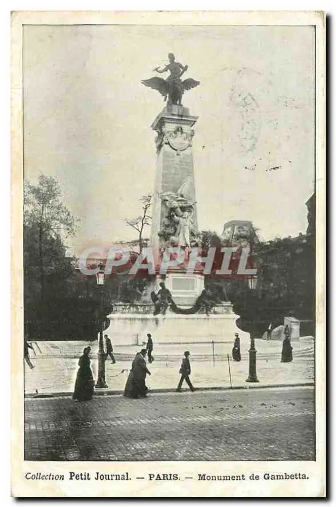 Monumento de Gambetta — Paris — Coleção Petit Journal - Frente