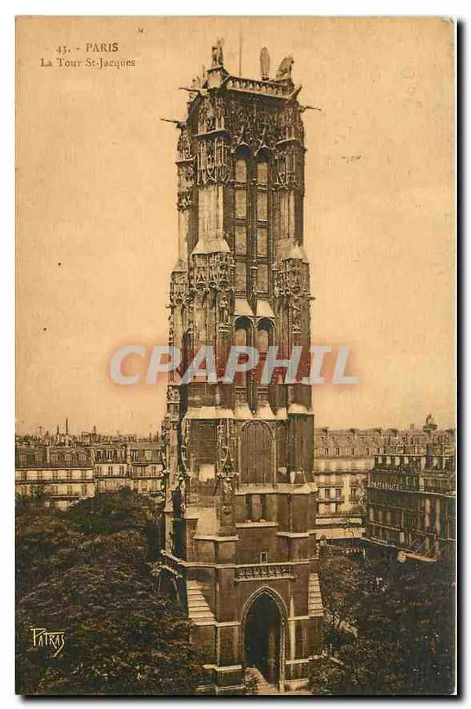 Paris — Torre Saint-Jacques — Editor Patris, n°43 - Frente
