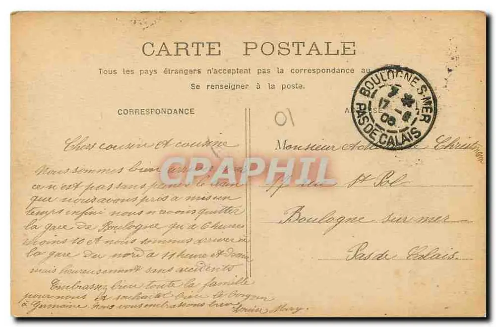 PARIS - Avenida da Ópera — vista urbana — editor não identificado - Verso