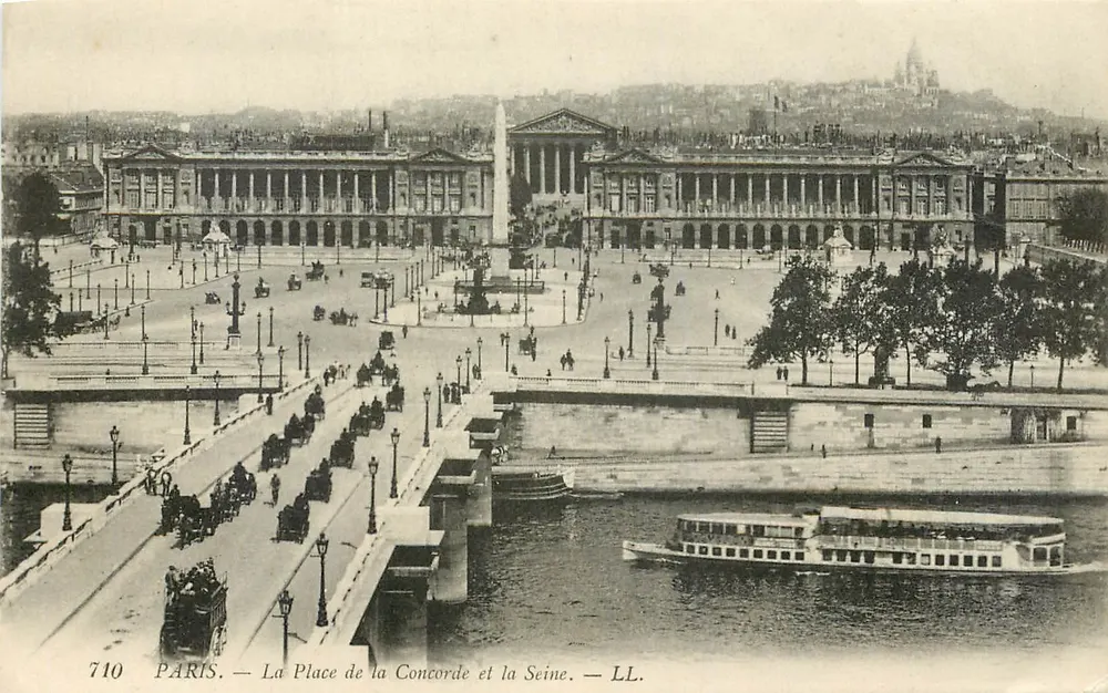 Paris — La Place de la Concorde et la Seine — LL. — n° 710 - Recto