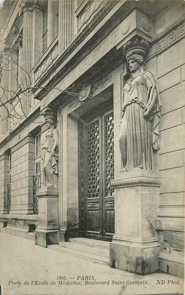 Porte de l'École de Médecine — Paris, Boulevard Saint-Germain — ND Phot. - Recto