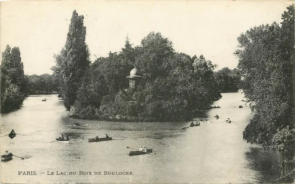 Paris — Le Lac du Bois de Boulogne — Éditeur non identifié, n° de série non visible - Recto
