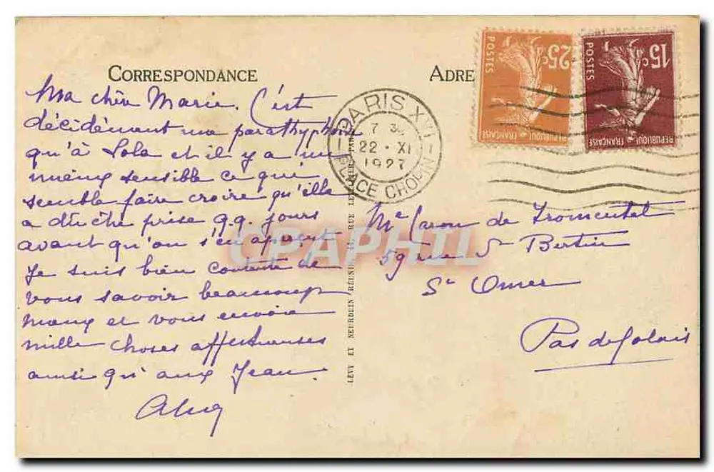Paris - O Ponte Alexandre III — LL, n° 303 - Verso
