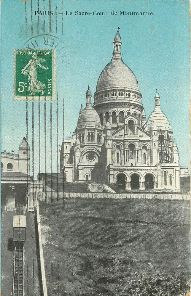 Paris — Le Sacré-Cœur de Montmartre — Éditeur non visible, n° de série non lisible - Recto