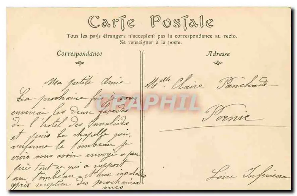 Paris — Hôtel des Invalides, Tombeau de Napoléon Ier — Rivoli - Verso