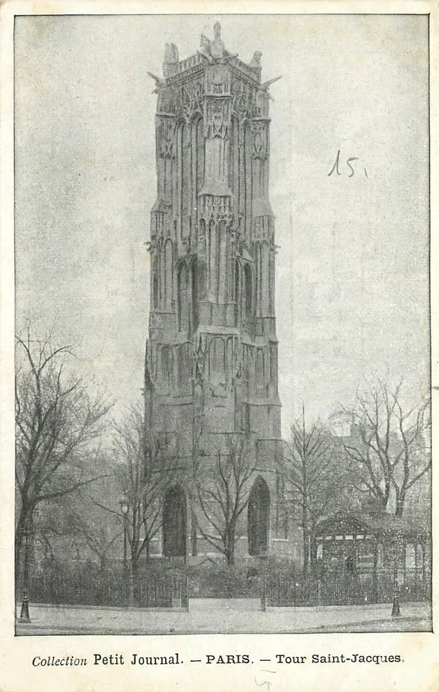 París — Torre Saint-Jacques — Colección Petit Journal, n° 15 - Anverso
