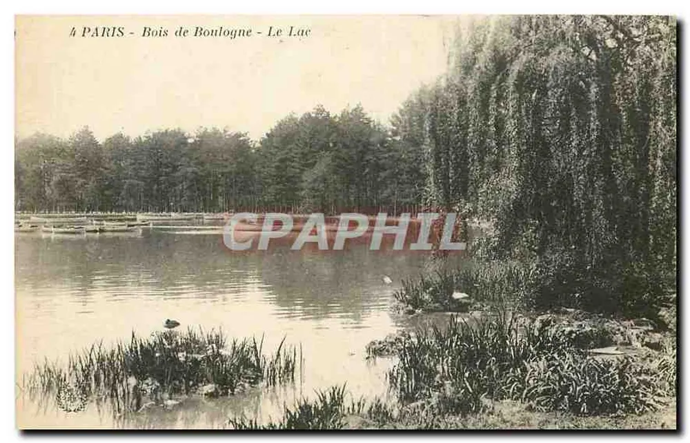 Paris - Bois de Boulogne - Le Lac - Recto