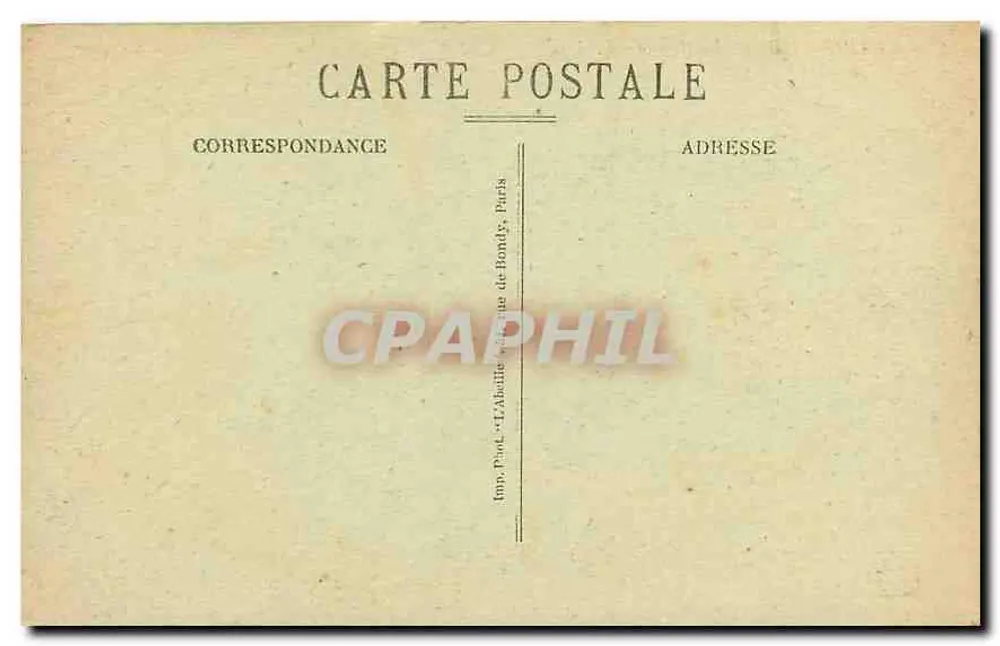 Paris - Bois de Boulogne - Le Lac - Verso