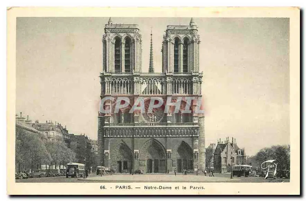Paris — Notre-Dame and the Parvis — Graphphil, n°66 - Front