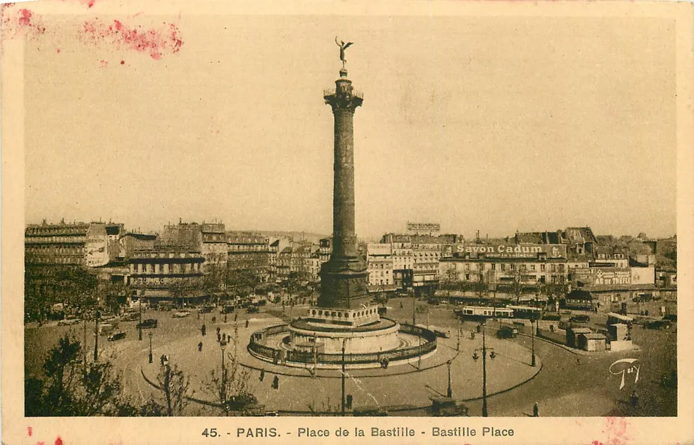 Paris - Praça da Bastilha - Coluna da Bastilha — editor Jull - Frente