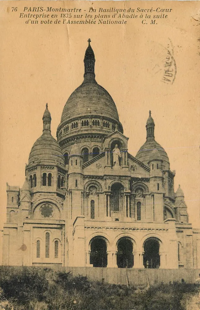 PARIS-Montmartre — La Basilique du Sacré-Cœur — C.M. n°76 - Recto