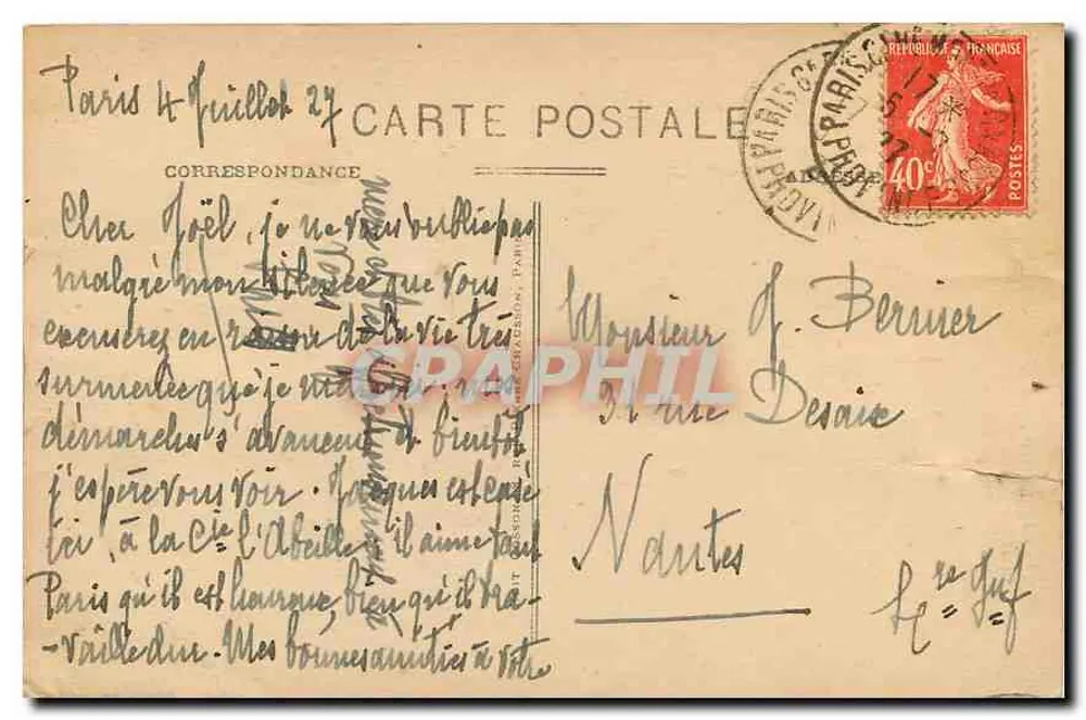 PARIS-Montmartre — La Basilique du Sacré-Cœur — C.M. n°76 - Verso
