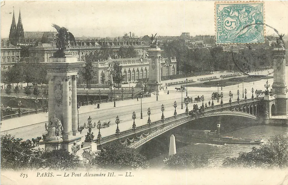 Paris — O Ponte Alexandre III — LL. — n°875 - Frente