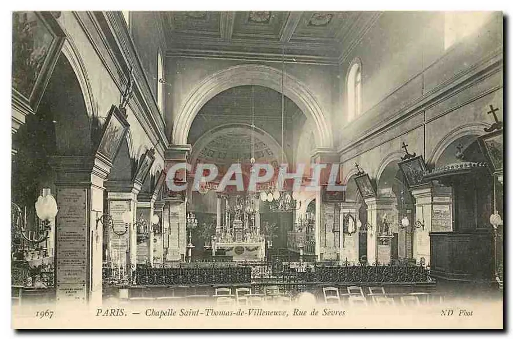Paris — Kapelle Saint-Thomas-de-Villeneuve, Rue de Sevres — ND Phot - Vorderseite