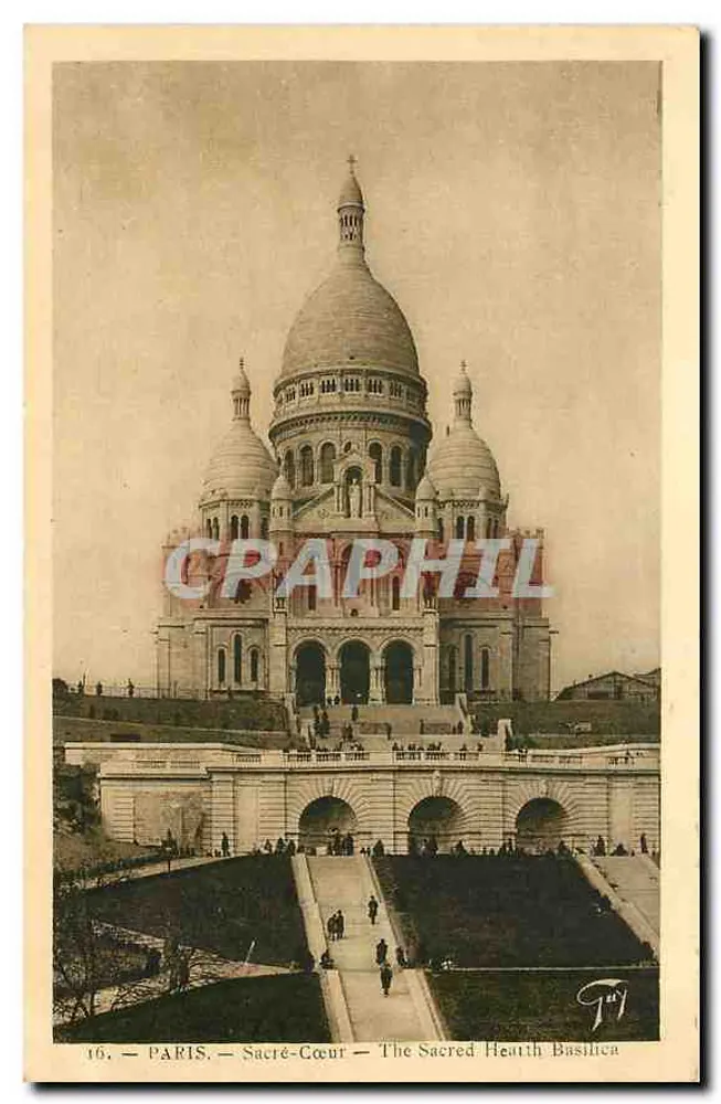 PARIS — Sacré-Cœur — A Basílica do Coração Sagrado — n°16 - Frente