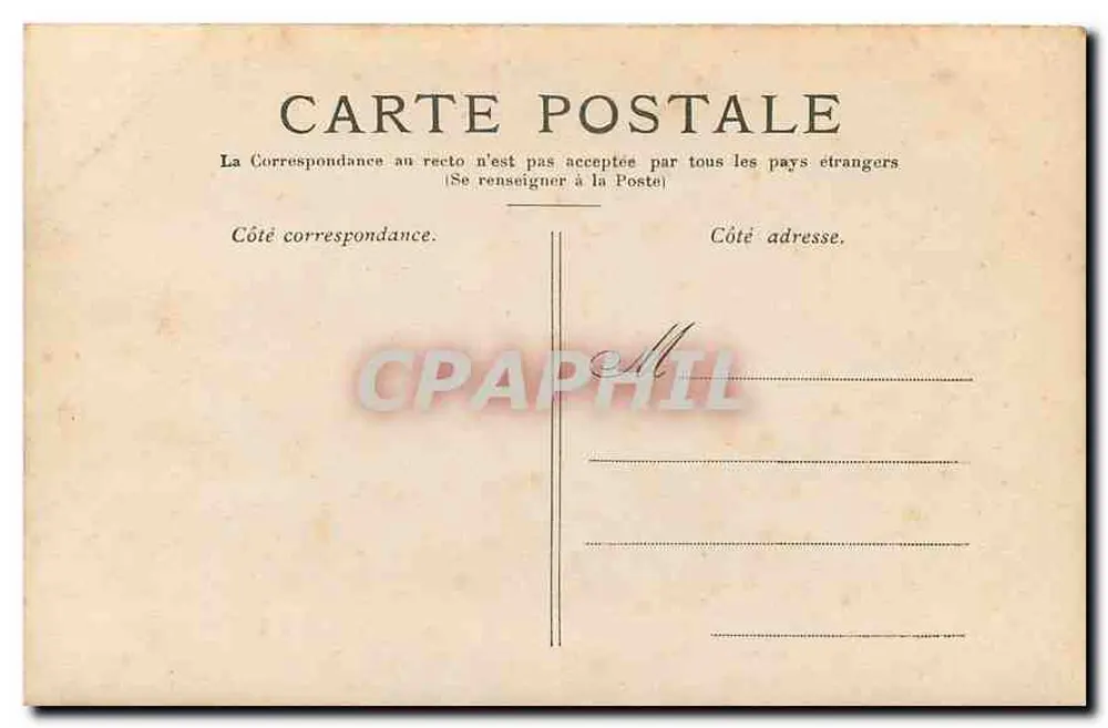 Paris — A Praça da Concórdia — editor não visível - Verso