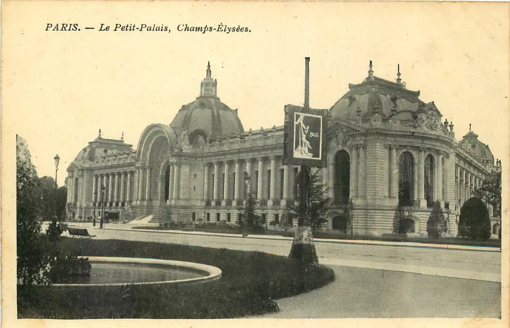 PARIS — O Petit-Palais, Champs-Élysées — editor J. FERRE, n° de série 1902 - Frente