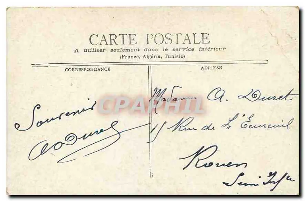 Paris - Theater du Vaudeville & B. des Italiens — Verlag nicht sichtbar, Seriennummer nicht lesbar - Rückseite