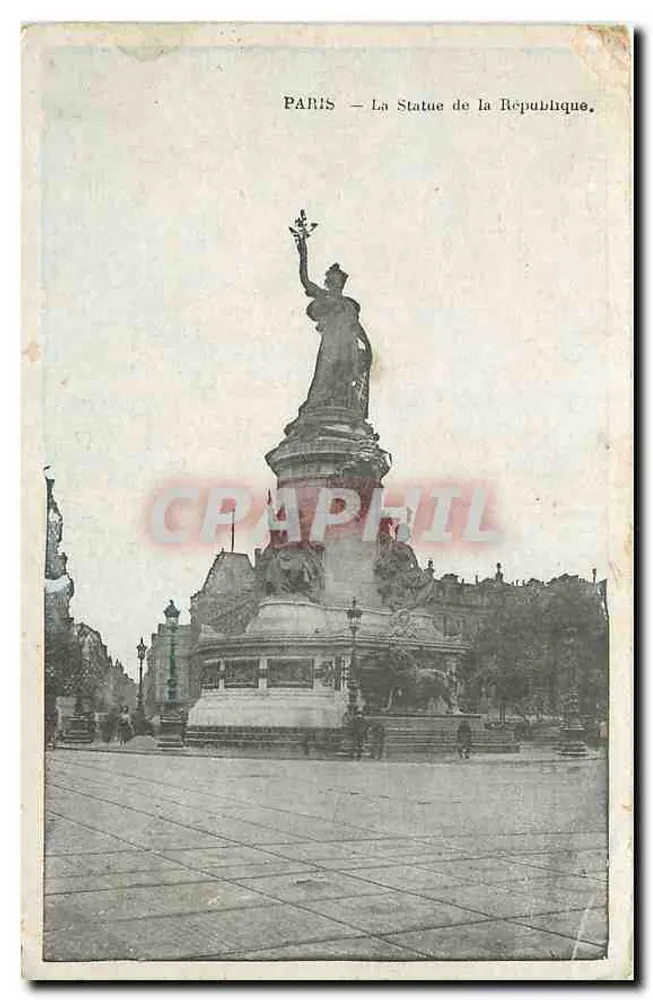 Paris — A Estátua da República - Frente
