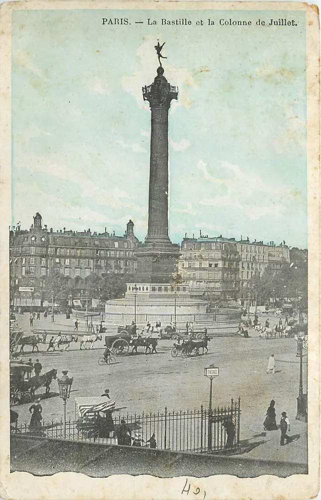Paris — Die Bastille und die Siegessäule — Enchel, n°401 - Vorderseite