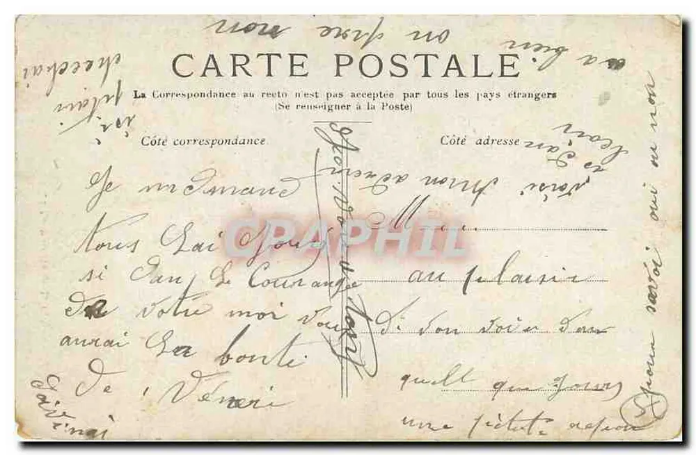 Paris — Die Bastille und die Siegessäule — Enchel, n°401 - Rückseite