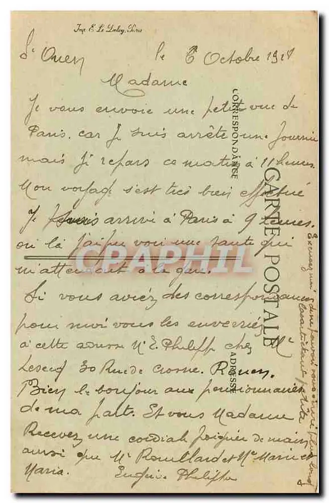 Paris — Ponte Alexandre III e Palácio de Grand Palais — editor Paris, n° 4159 - Verso