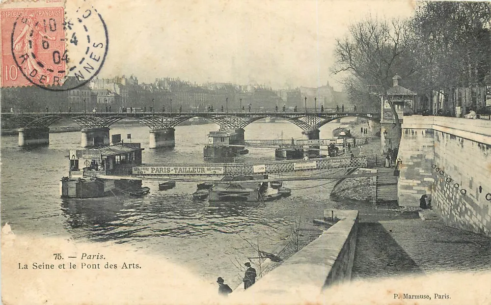 Paris — La Seine et le Pont des Arts — P. Marmuse, Paris. - Recto