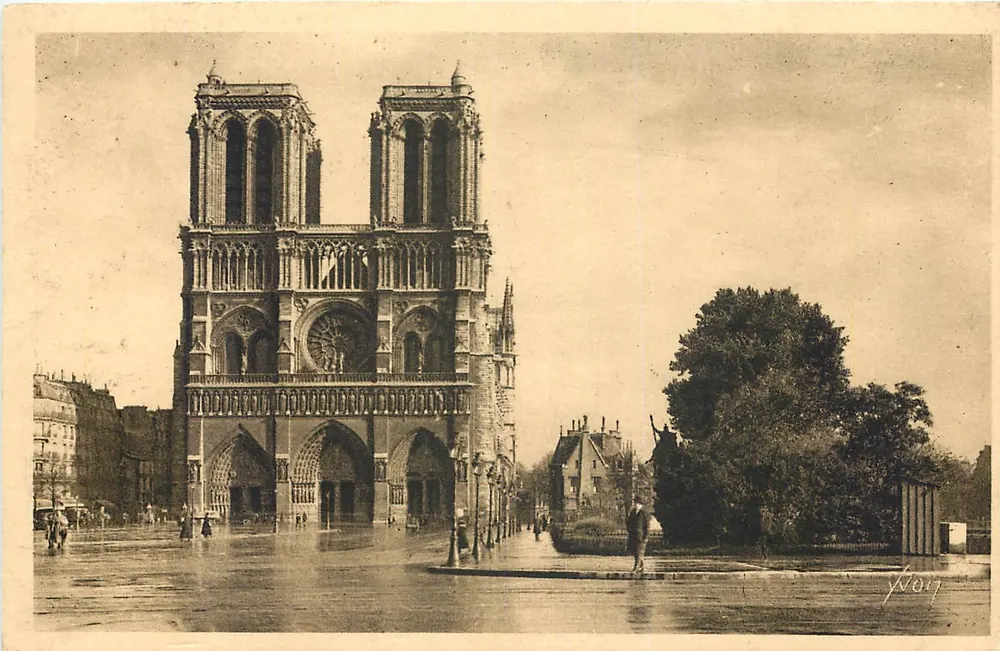 Notre-Dame de Paris — Fassade — Les Editions d'Art YVON, Paris - Vorderseite