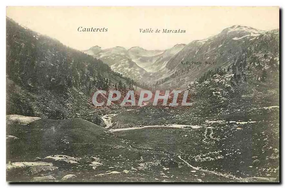 Cauterets — Vale de Marcadan — V.P. Paris No. 17 - Frente