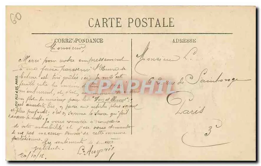 Compiègne — Park van het Kasteel — De Tonnelle — LL - Achterkant