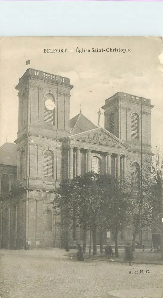 Belfort — Igreja de São Cristóvão — A. e H. C. - Frente