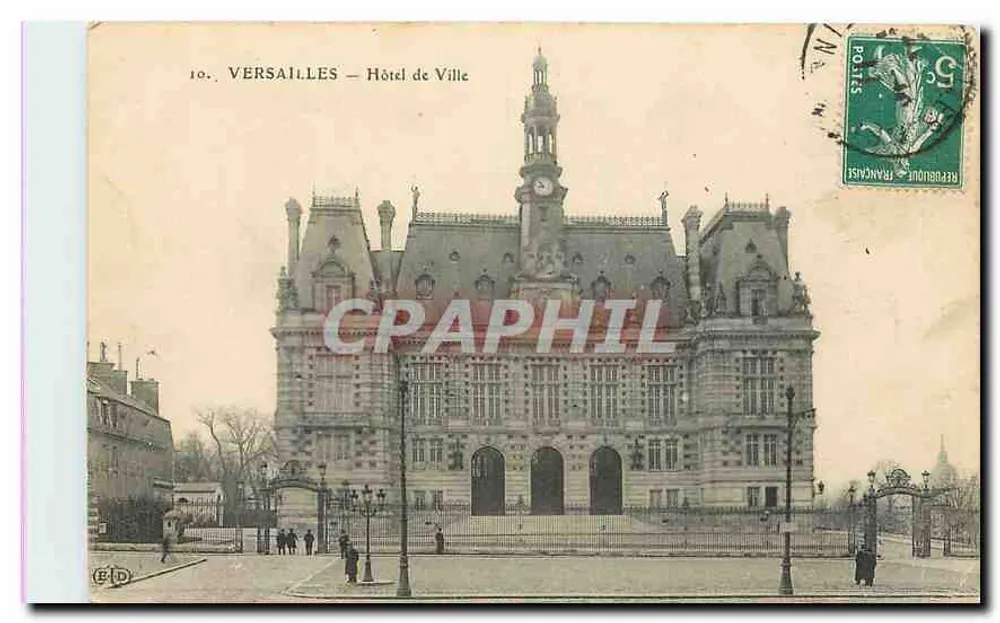 Versailles — Hotel de Ville — Editor E.D. n°10 - Frente