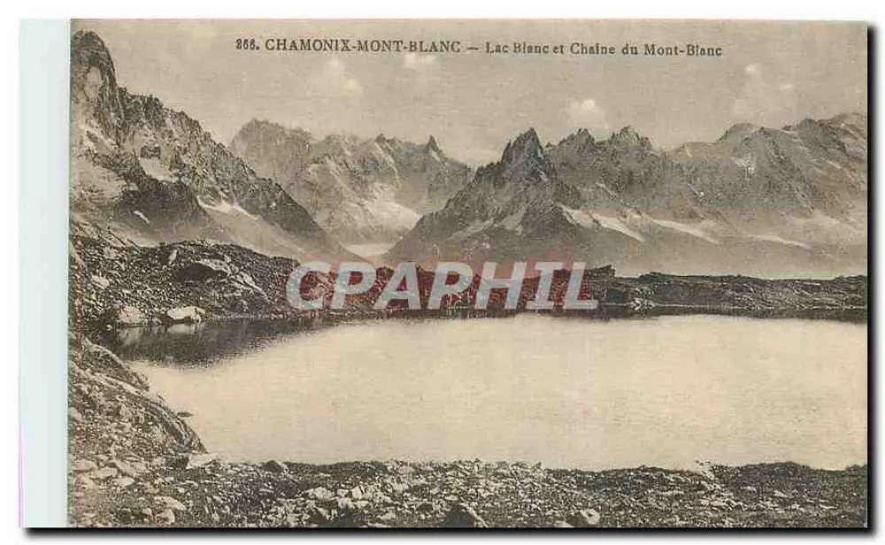 Chamonix-Mont-Blanc — Lac Blanc und Mont-Blanc-Kette — n° 888 - Vorderseite